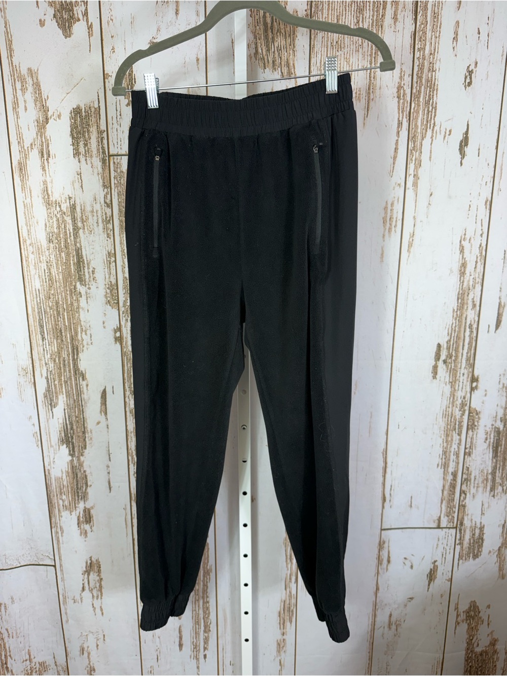 Zyia, Black Women's Zip-Pocket Jogger Sweat Pants. Size Small. Good used cond!